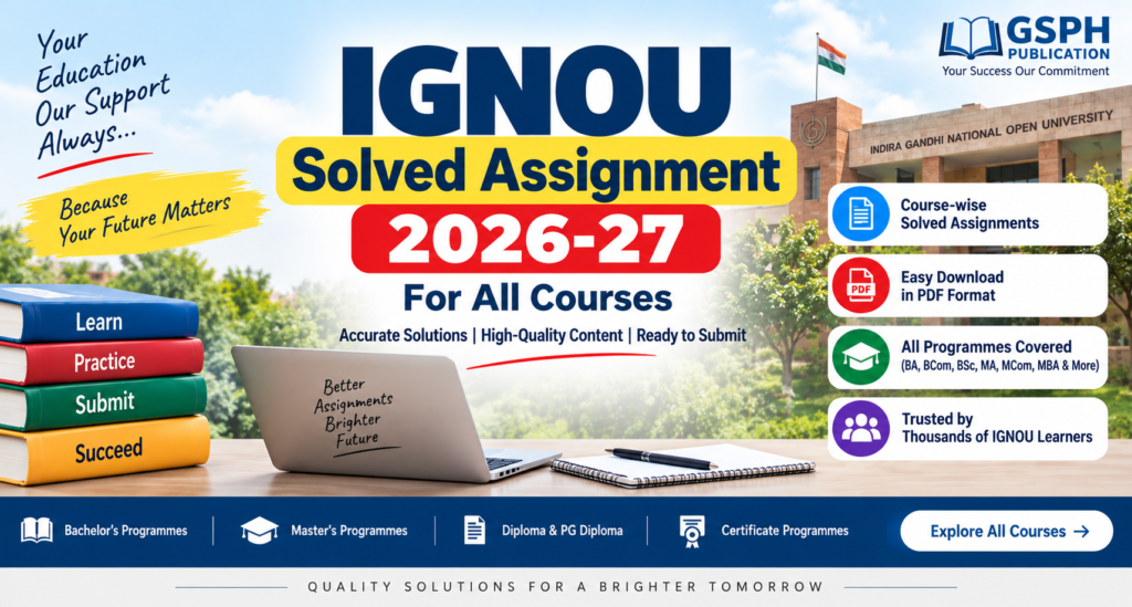 ignou solved assignment 2026-27